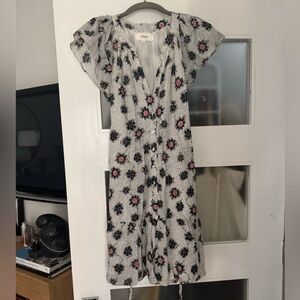 XiRENA Floral Dress in Black and Pink